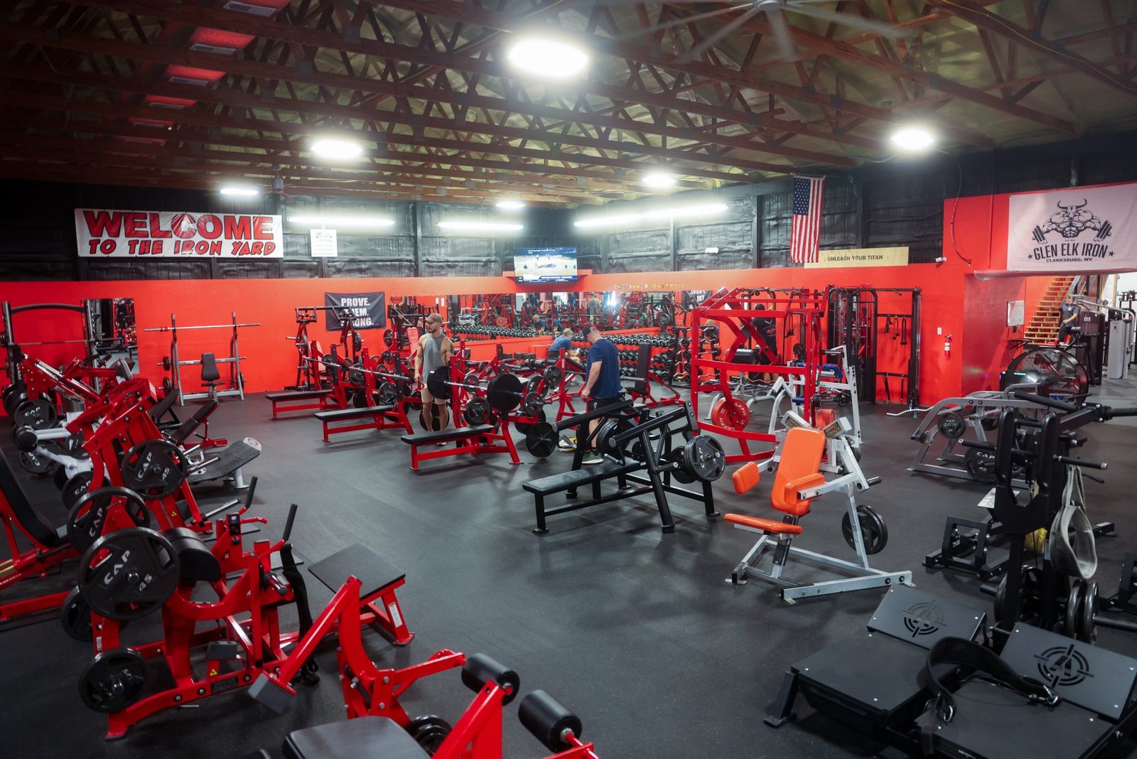 Glen Elk Iron gym floor